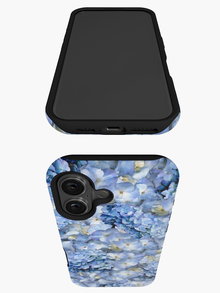 Thumbnail 3 of 4, iPhone Case, Blue hydrangea - floral art designed and sold by MarionsArt.