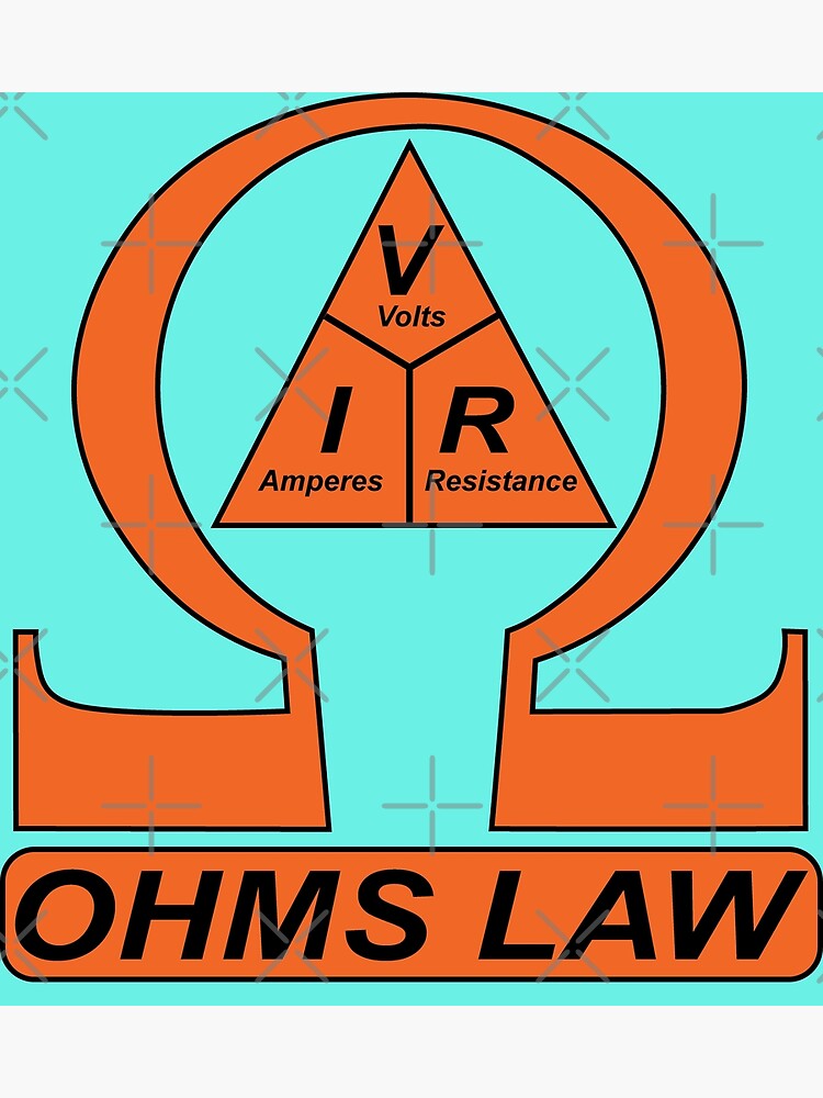 "Electrical ohms law formula Triangle Electrical Resistance Current