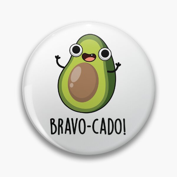 Item preview, Bravo-cado Funny Avocado Puns  designed and sold by punnybone.