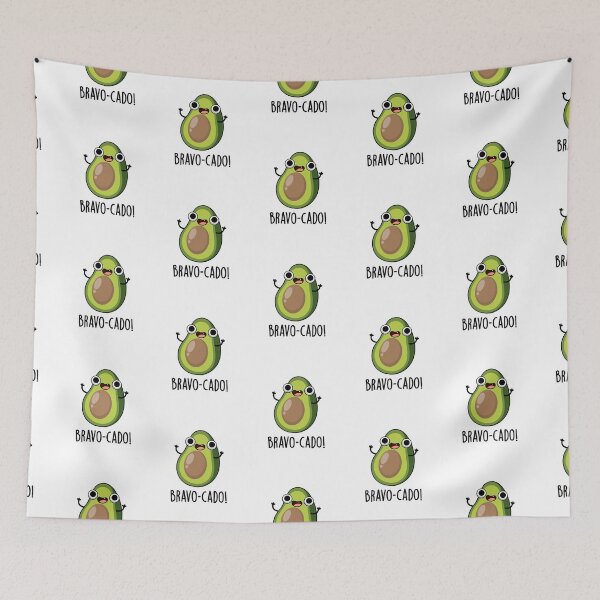 Item preview, Bravo-cado Funny Avocado Puns  designed and sold by punnybone.