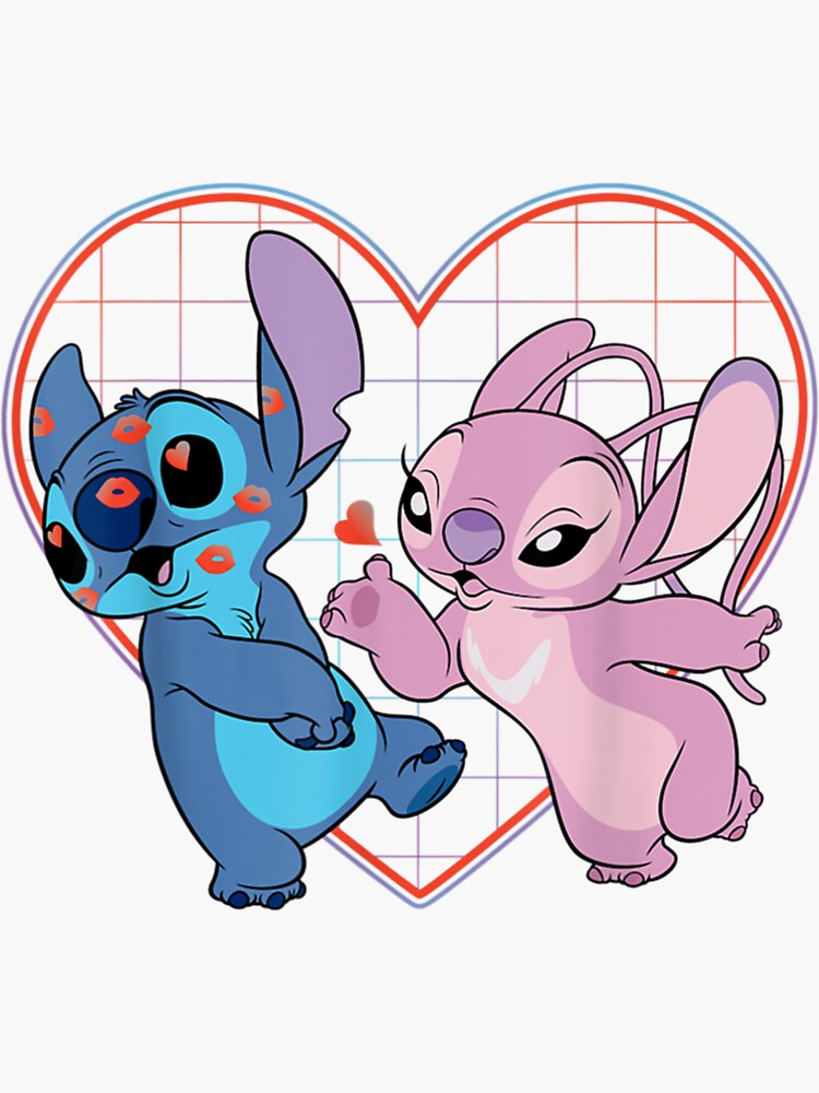 Figura decorativa Lilo & Stitch Angel con corazón