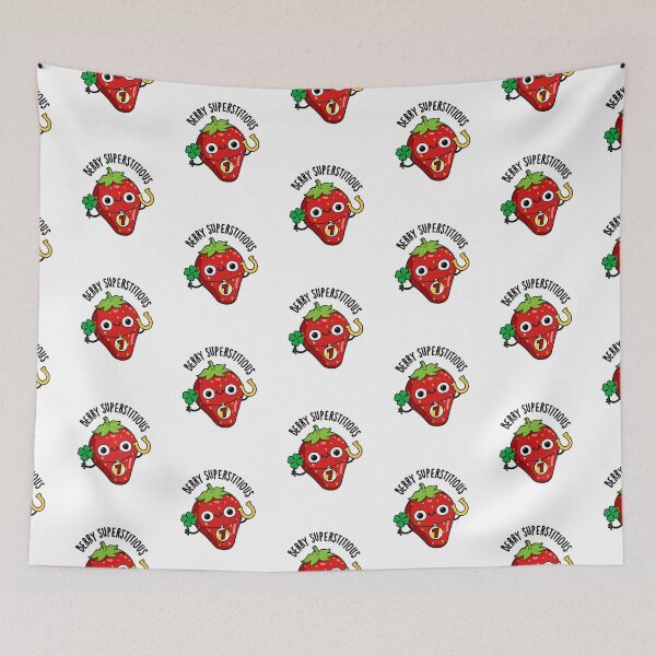 Item preview, Berry Superstitious Funny Fruit Puns  designed and sold by punnybone.