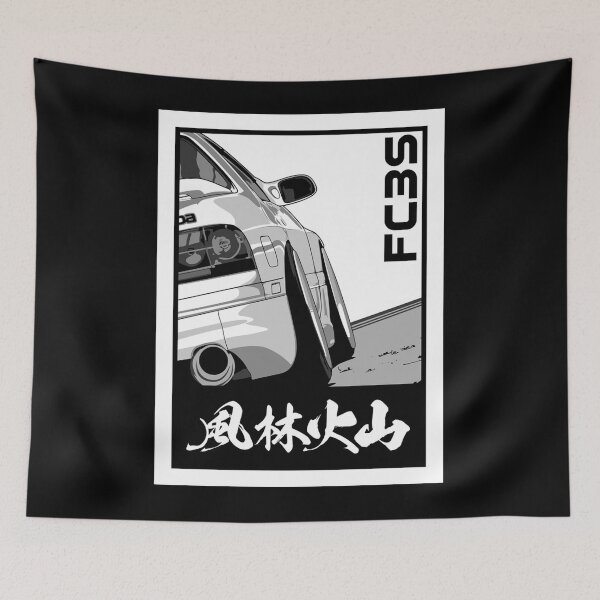 Item preview, Rx7 FC3S Furinkazan Poster designed and sold by florekleckm.
