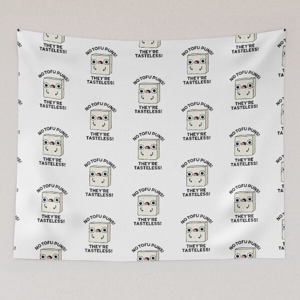 Item preview, No Tofu Puns They're Tasteless Funny Food Puns  designed and sold by punnybone.