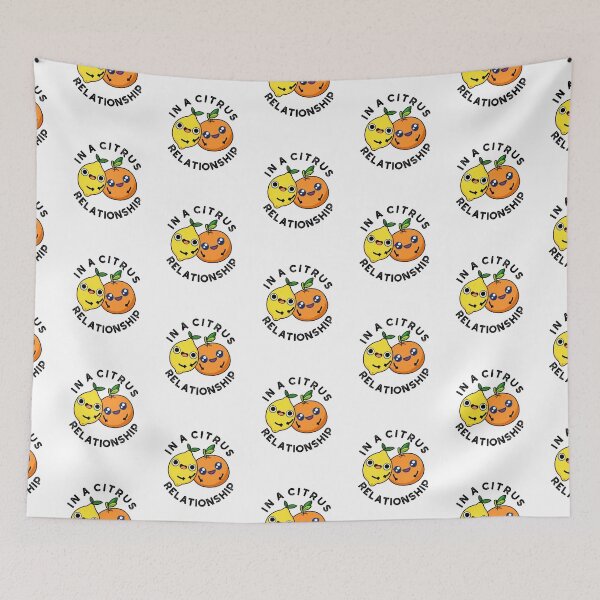 Item preview, In A Citrus Relationship Cute Fruit Puns designed and sold by punnybone.