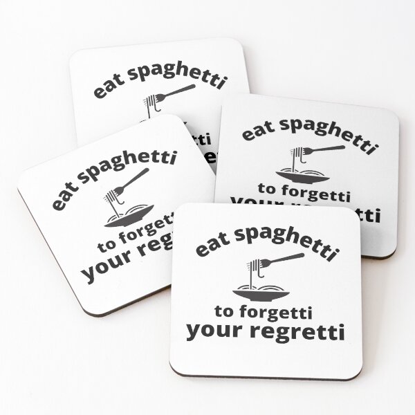 Item preview, Eat Spaghetti To Forgetti Your Regretti designed and sold by zakariadesigner.