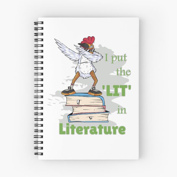 Aperçu de l'œuvre Énonciations drôles Littérature Livres Écriture Cool Poulet Poule Coq créée et vendue par JanooFactory.