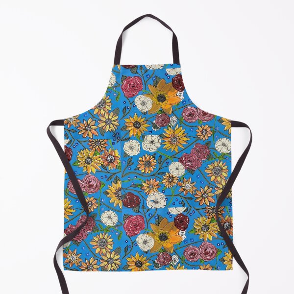 Item preview, Flowers on Blue designed and sold by DentistArt2022.
