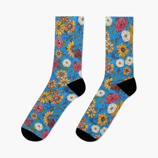Item preview, Flowers on Blue designed and sold by DentistArt2022.