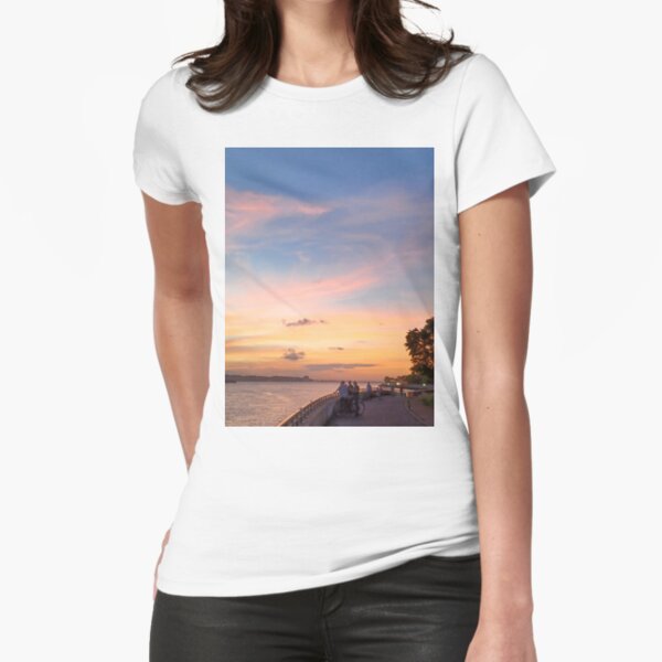 Sunset in New York Fitted T-Shirt