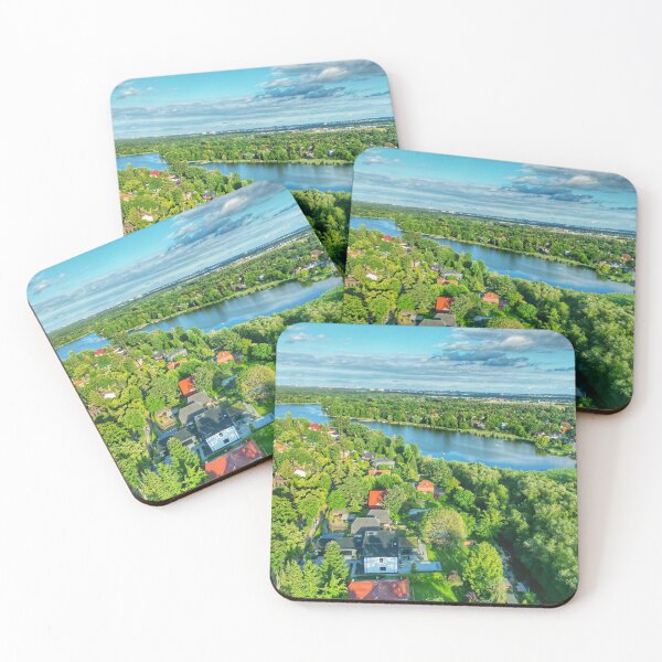 Item preview, Forest lake in the city designed and sold by MarcyDrones.