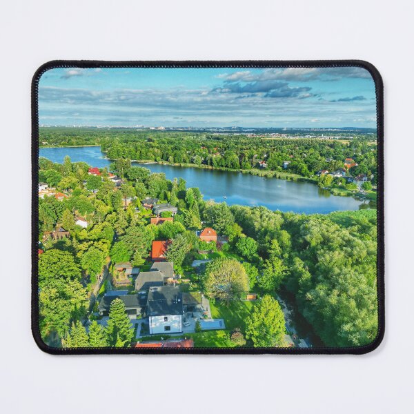 Item preview, Forest lake in the city designed and sold by MarcyDrones.