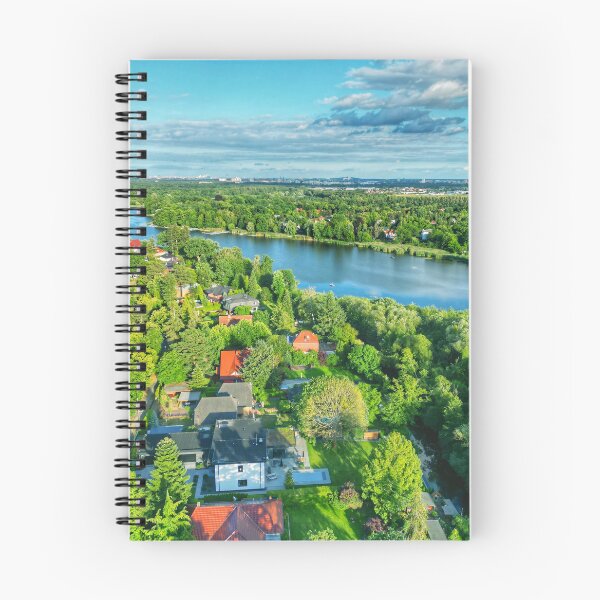 Item preview, Forest lake in the city designed and sold by MarcyDrones.