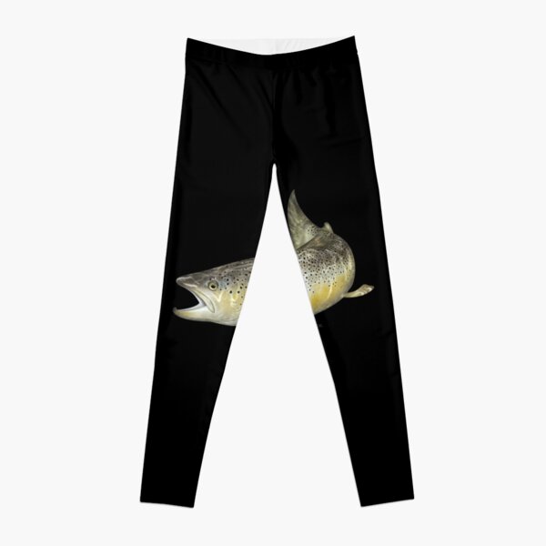 Brown Trout Leggings Yoga Pants Fitness Apparel Camp Hiking wear