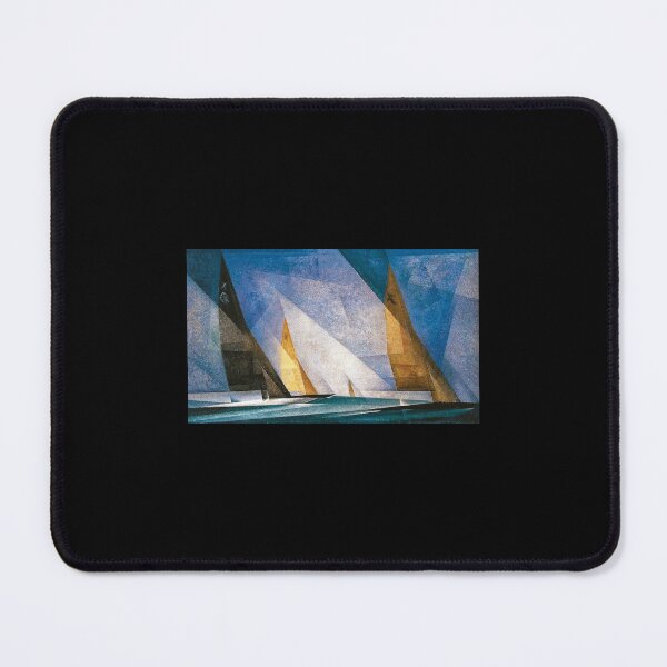 Item preview, Sailboats nautical, maritime landscape coastal painting by Lyonel Feininger Poster designed and sold by florekleckm.