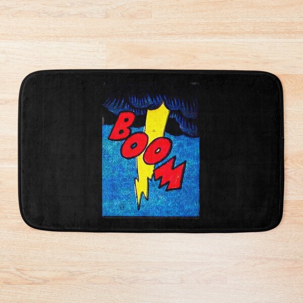 Item preview, Lightening Bolt Boom Comic Book Style Deep Blue Classic T-Shirt designed and sold by donnielnah.