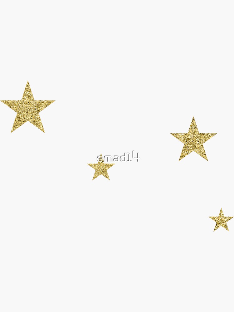 gold stars Sticker for Sale by emad14