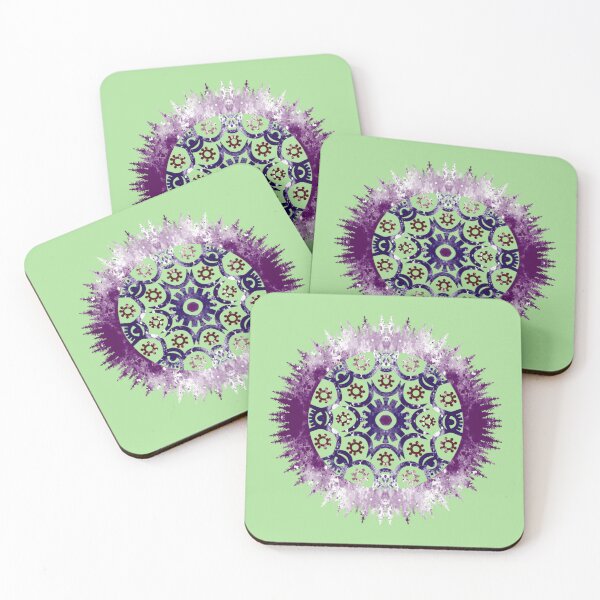 Item preview, Purple Prayer for Harmony among all Humanity and Earth Mandala   designed and sold by Ncraftboutique.