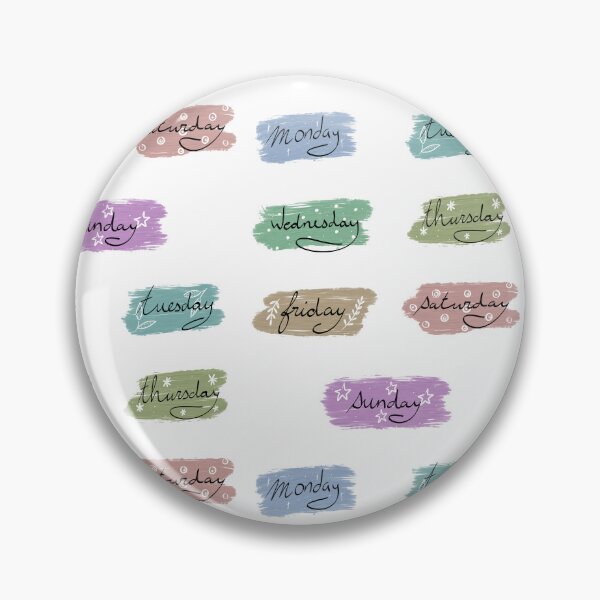 Item preview, Colorful days of the week designed and sold by Sofia Lopes.