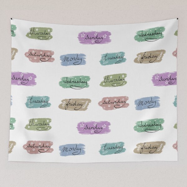 Item preview, Colorful days of the week designed and sold by Sofia Lopes.