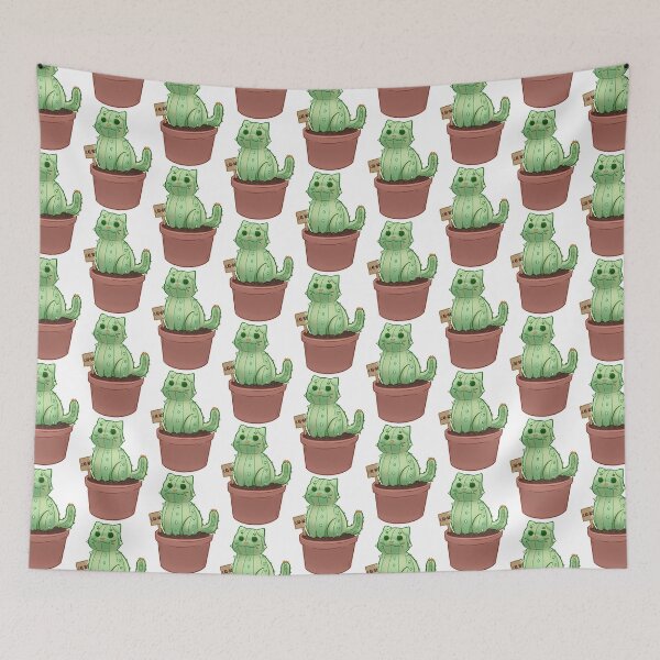 Item preview, Cat-tus - Cat Cactus (White Background) designed and sold by whyzeewhy.