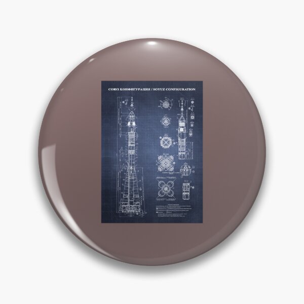 Item preview, Soyuz Blueprint in High Resolution (dark blue)   designed and sold by Ncraftboutique.