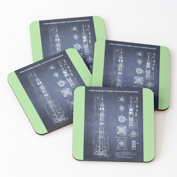 Item preview, Soyuz Blueprint in High Resolution (dark blue)   designed and sold by Ncraftboutique.
