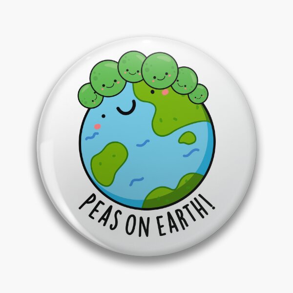 Item preview, Peas On Earth Funny Peace Puns  designed and sold by punnybone.