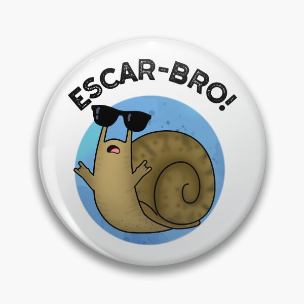 Item preview, Escar-bro Snail Funny Escargot Puns  designed and sold by punnybone.