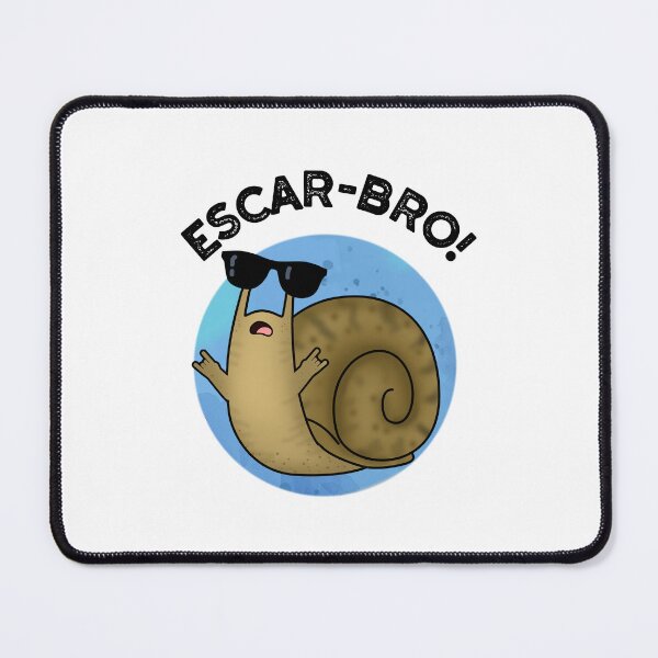 Item preview, Escar-bro Snail Funny Escargot Puns  designed and sold by punnybone.