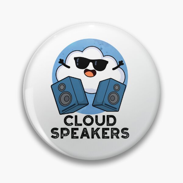 Item preview, Cloud Speakers Funny Weather Puns  designed and sold by punnybone.