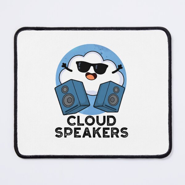Item preview, Cloud Speakers Funny Weather Puns  designed and sold by punnybone.