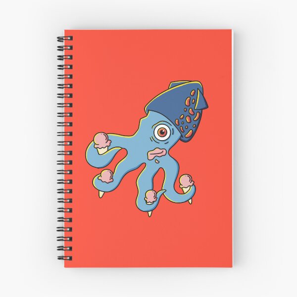 Item preview, Squid eating ice cream designed and sold by lapsuss.