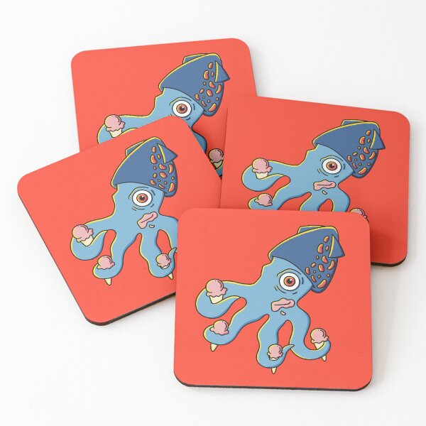 Item preview, Squid eating ice cream designed and sold by lapsuss.