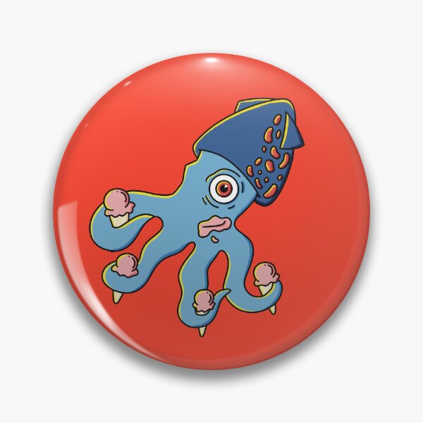 Item preview, Squid eating ice cream designed and sold by lapsuss.
