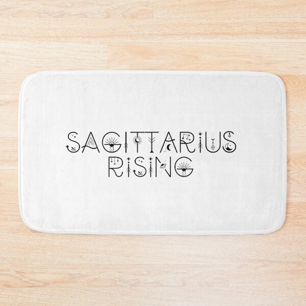 Item preview, Sagittarius rising sign celestial typography designed and sold by The Quantum Cutie.
