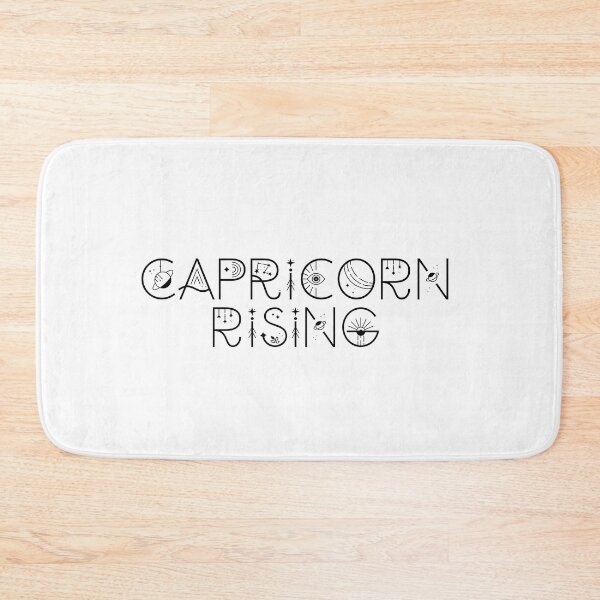 Item preview, Capricorn rising sign celestial typography designed and sold by The Quantum Cutie.
