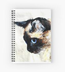 Cuaderno de espiral Acrílicos de gato siamés en papel