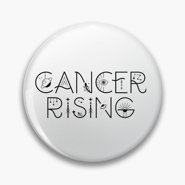 Item preview, Cancer rising sign celestial typography designed and sold by The Quantum Cutie.