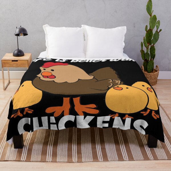 Item preview, Life Is Better with Chickens Cartoon Funny Hen White designed and sold by ETVdesign.