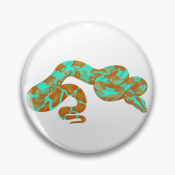 Item preview, Boa Constrictor Mystic Turquoise & Orange designed and sold by porpoisefully.