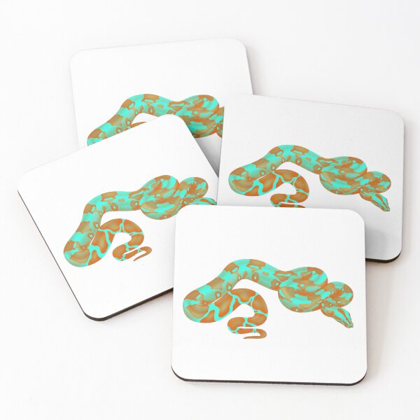 Item preview, Boa Constrictor Mystic Turquoise & Orange designed and sold by porpoisefully.