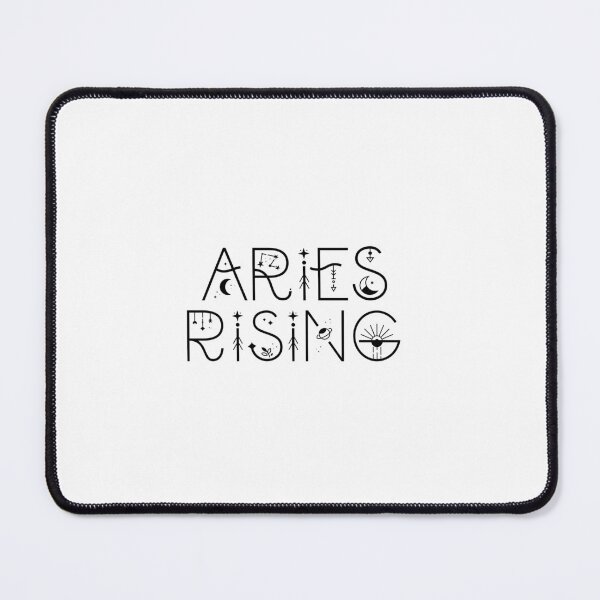 Item preview, Aries rising sign celestial typography designed and sold by The Quantum Cutie.