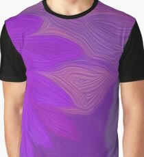 Purple Floral Light Graphic T-Shirt