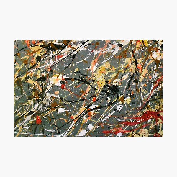 Jackson Pollock Interpretation Acrylics on Canvas Photographic Print