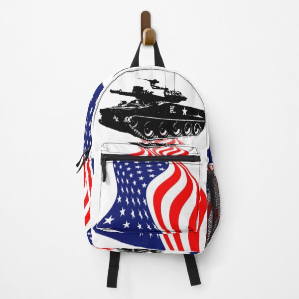 Item preview, american battle tank and the flag of the united states of america designed and sold by Fábio  Santos.