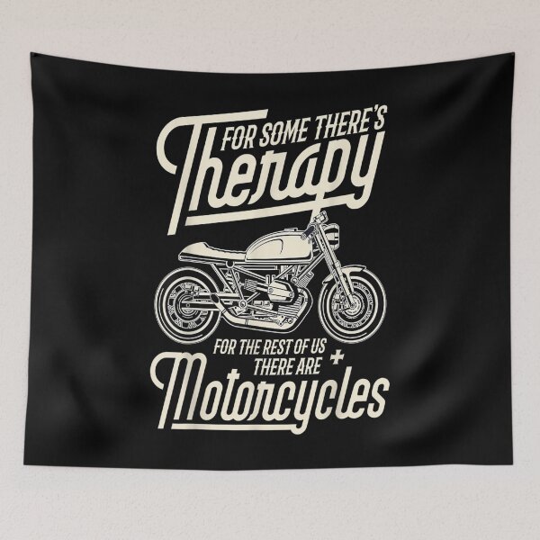 Item preview, Funny Motorcycle Rider Therapy - Vintage Biker Gift designed and sold by Sarena84.