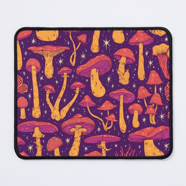 Item preview,  Deadly Mushrooms Orange on Purple designed and sold by Paisley Yazel.