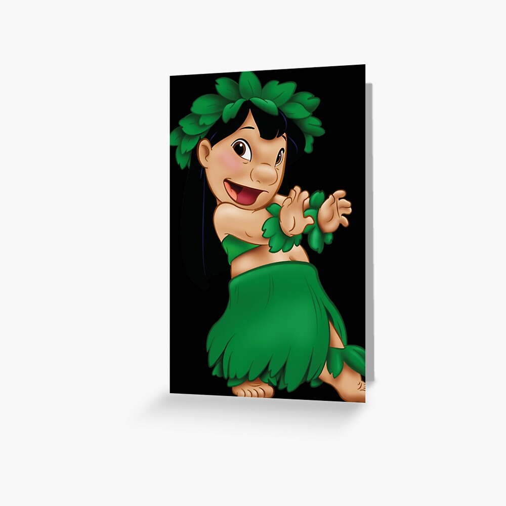 Stitch Lilo Pelekai Lilo And Stitch Lilo Dance Lilo From Lilo Stitch Greeting Card By