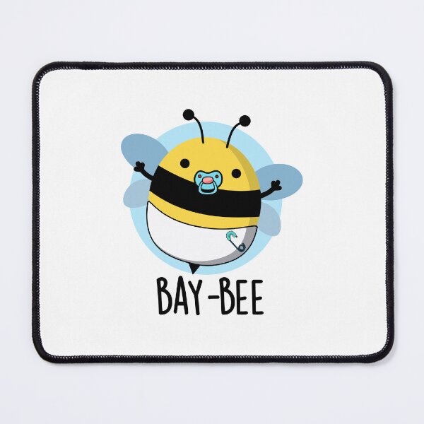 Item preview, Bay-bee Funny Baby Bee Pun  designed and sold by punnybone.